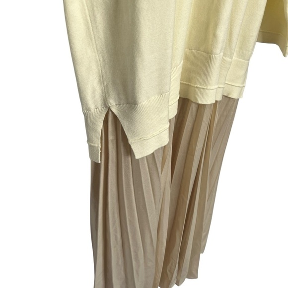 Anthropologie Long Sleeve Pleated Twofer Sweater Maxi Dress Size 3X NEW - Picture 10 of 15